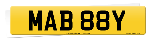 Registration number MAB 88Y